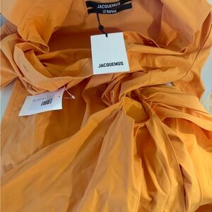 Jacquemus mini shirt dress in orange/ resort wear size FR 36 US 4